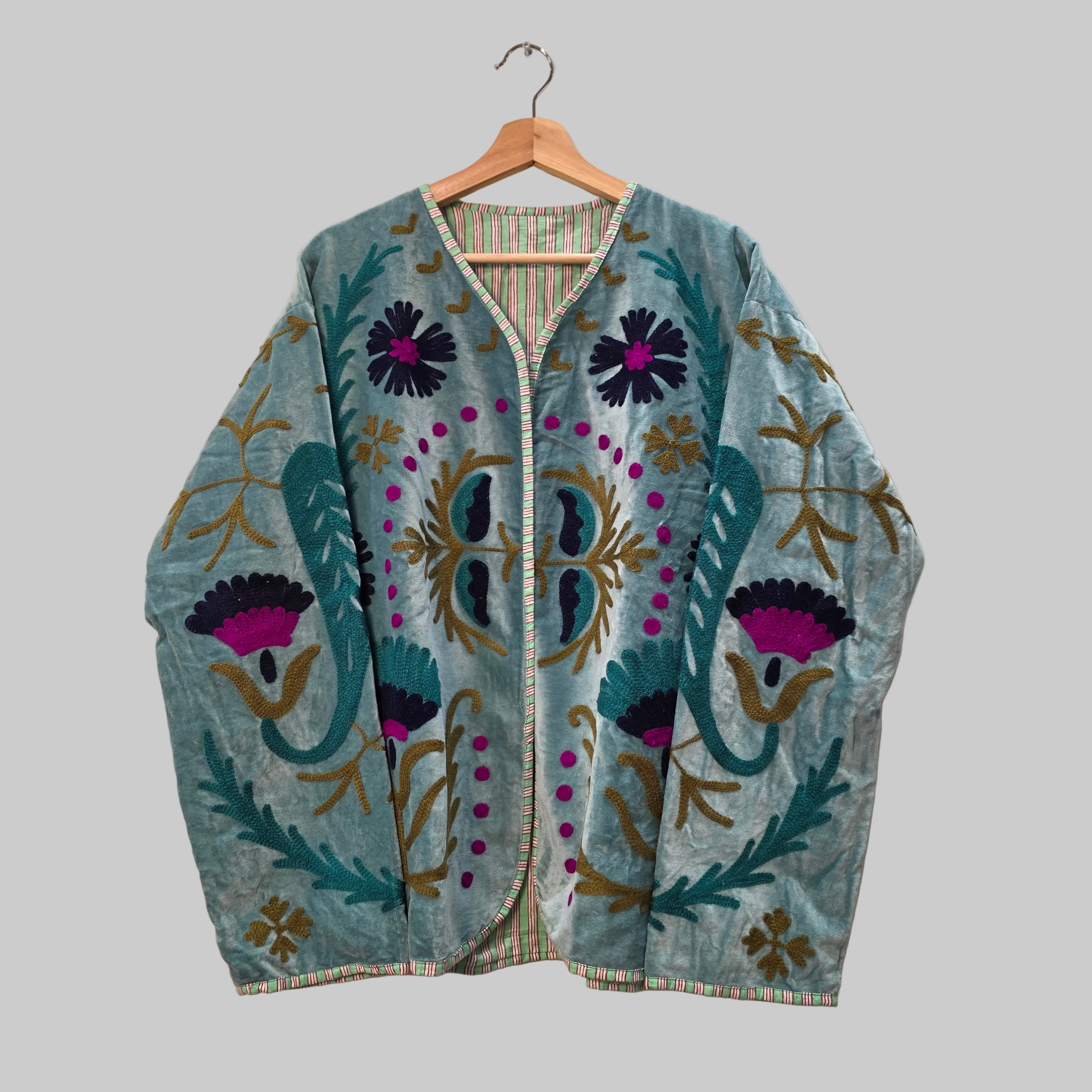Mango Velvet Suzani jacket