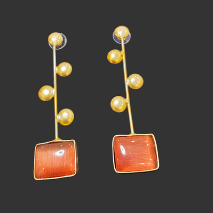 Rectangle hanging Earrings