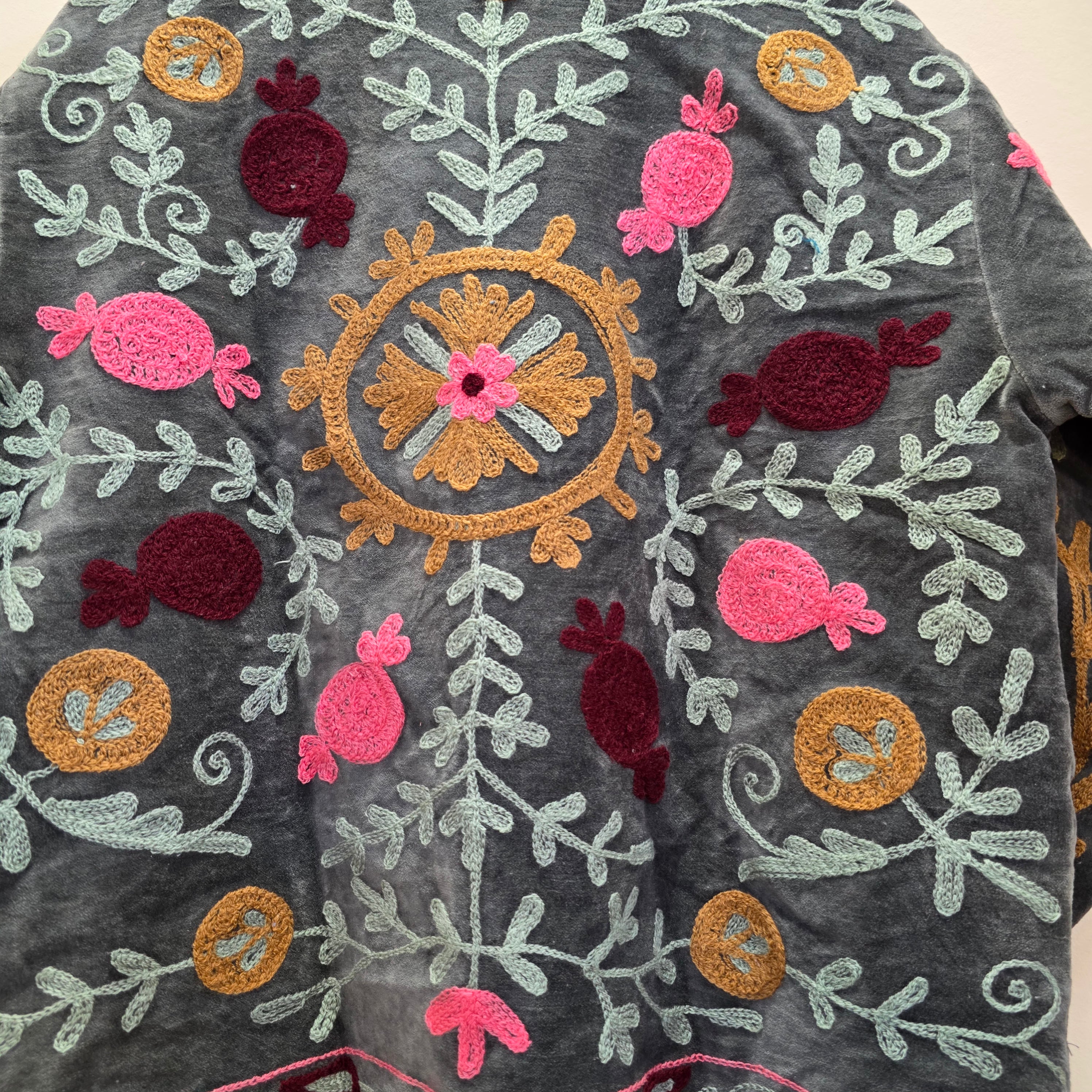 Pomegranate Velvet Suzani jacket