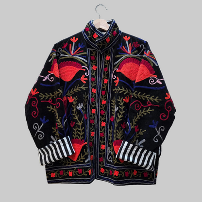 Flower Velvet Suzani jacket