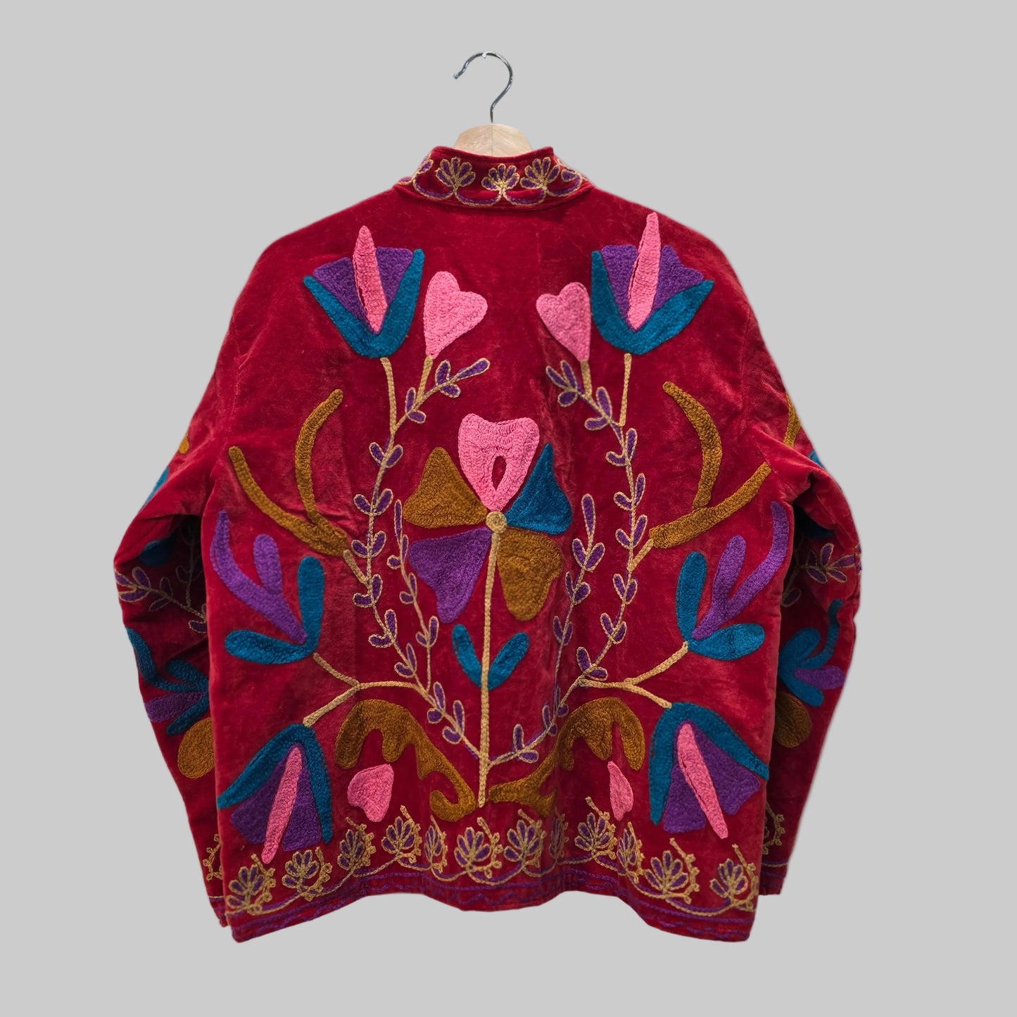 Wild Flower Velvet Suzani jacket