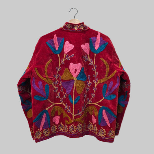 Wild Flower Velvet Suzani jacket