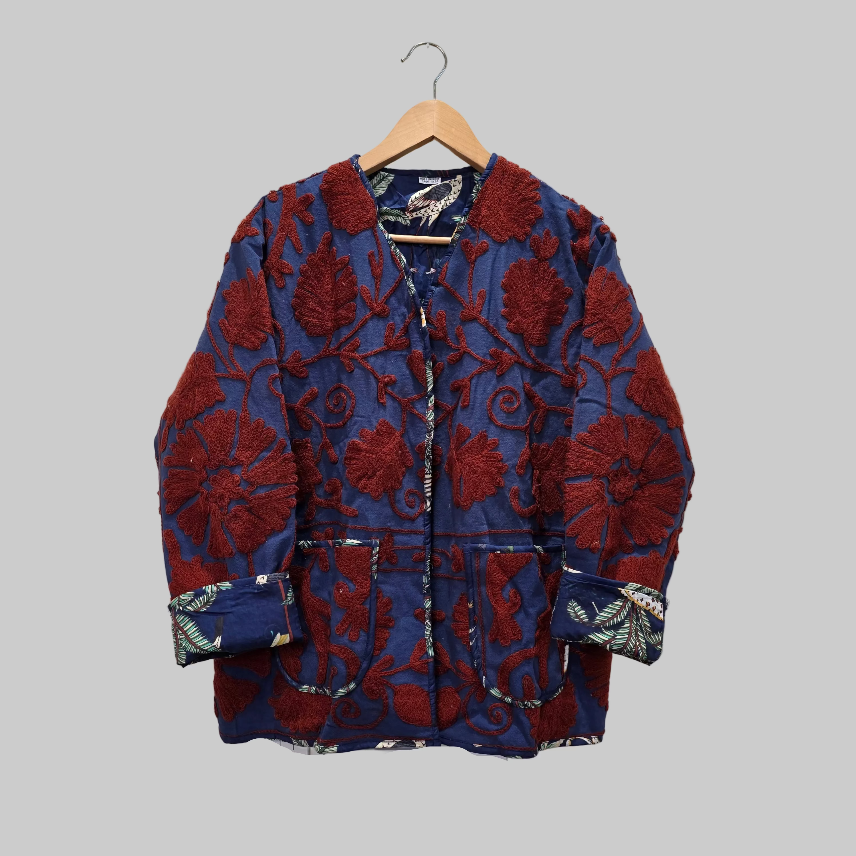 Cotton Suzani jackets, Kimoino style