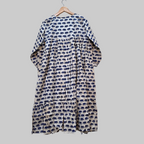 Handblock (Bagru print) Cotton Peplum dress