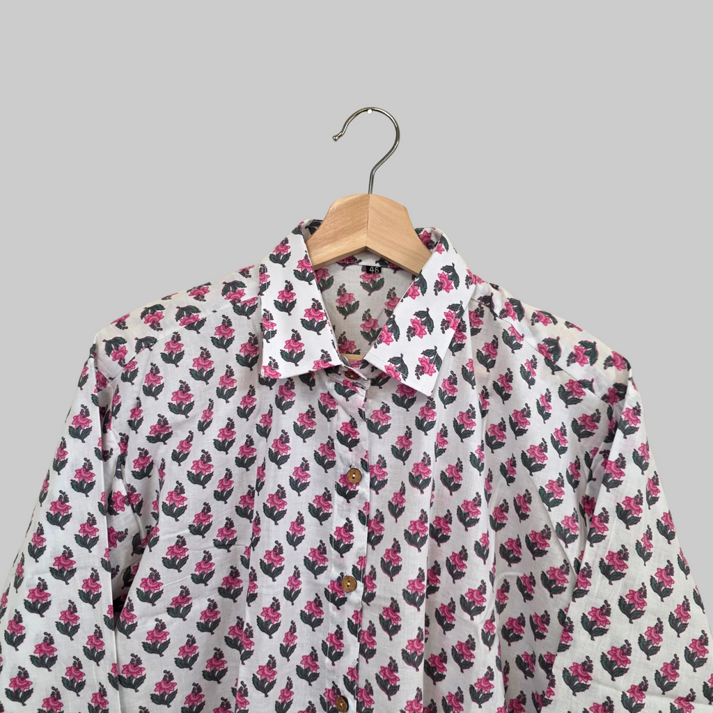 Cotton Handblock print shirt
