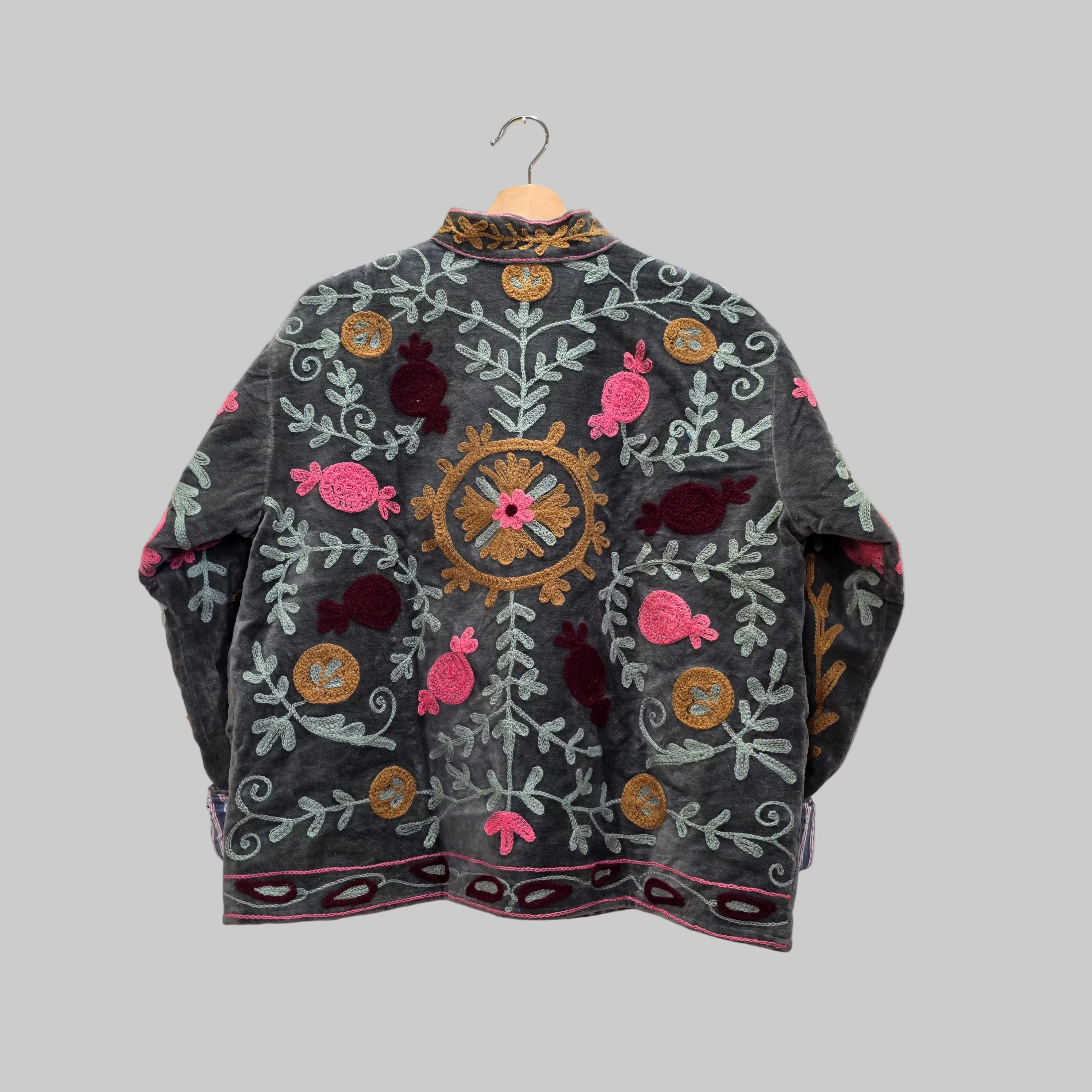 Pomegranate Velvet Suzani jacket