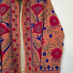 Flower Jute Suzani jacket