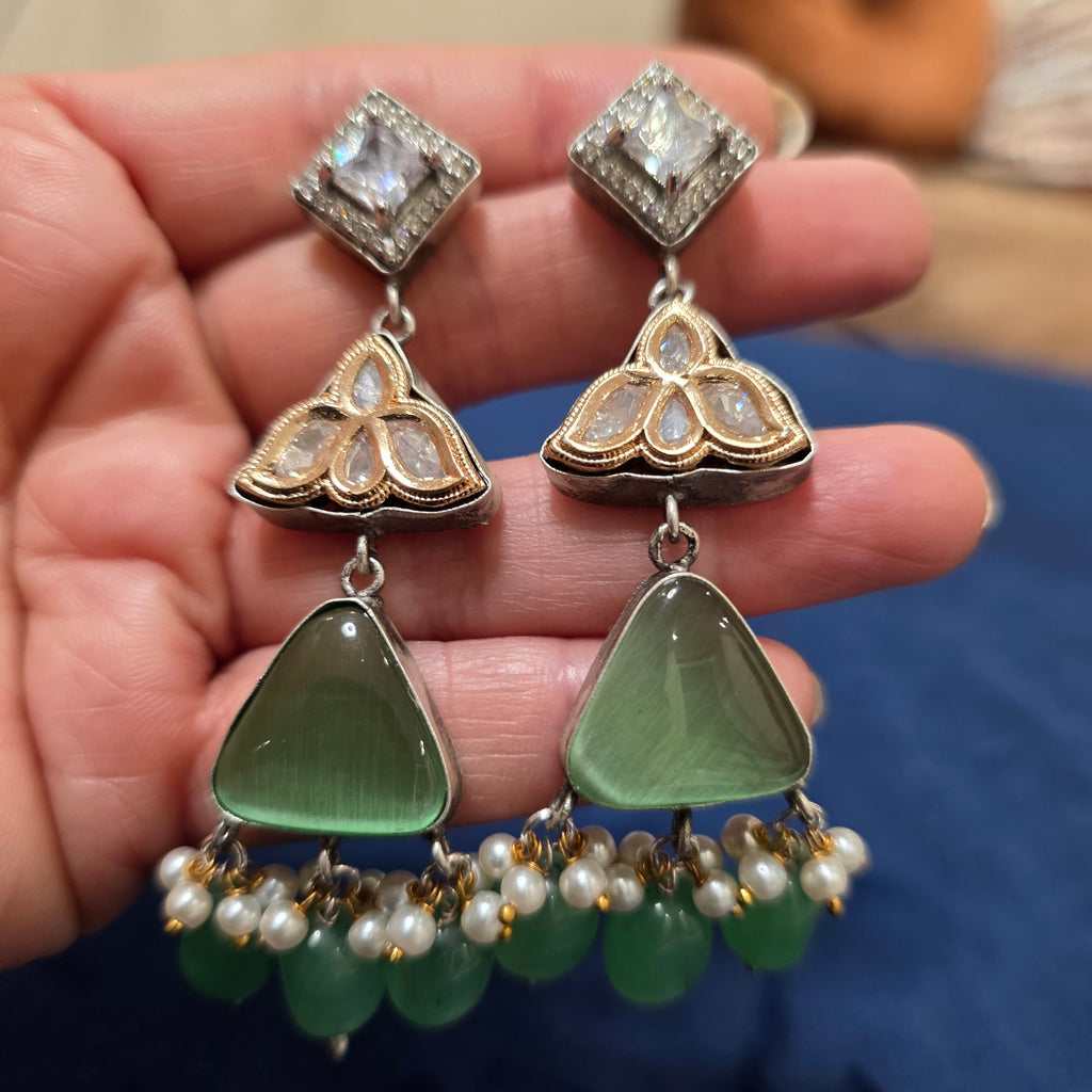 Lotus Drop Earrings