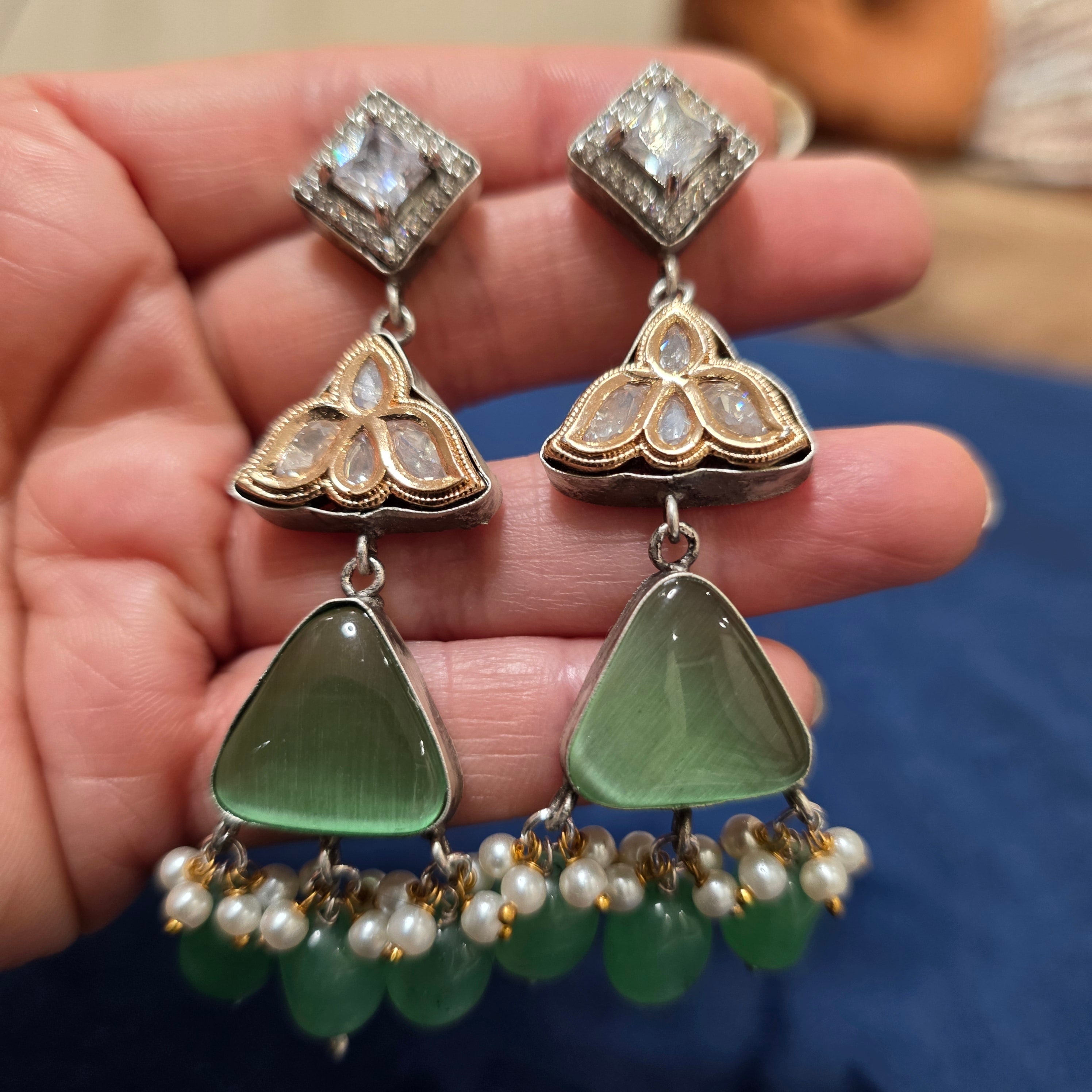 Lotus Drop Earrings