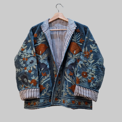 Flower Velvet Suzani jacket