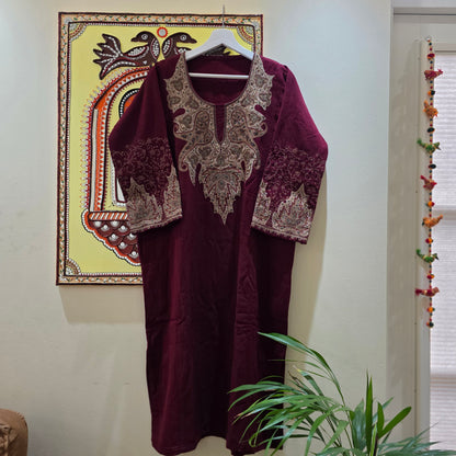 Kashmiri embroidery Pheran/Dress