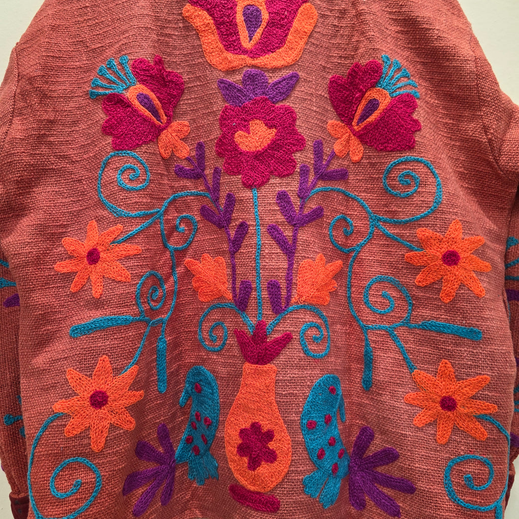 Parrot Jute Suzani jacket