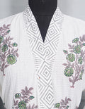 Handblock printed Bathrobe