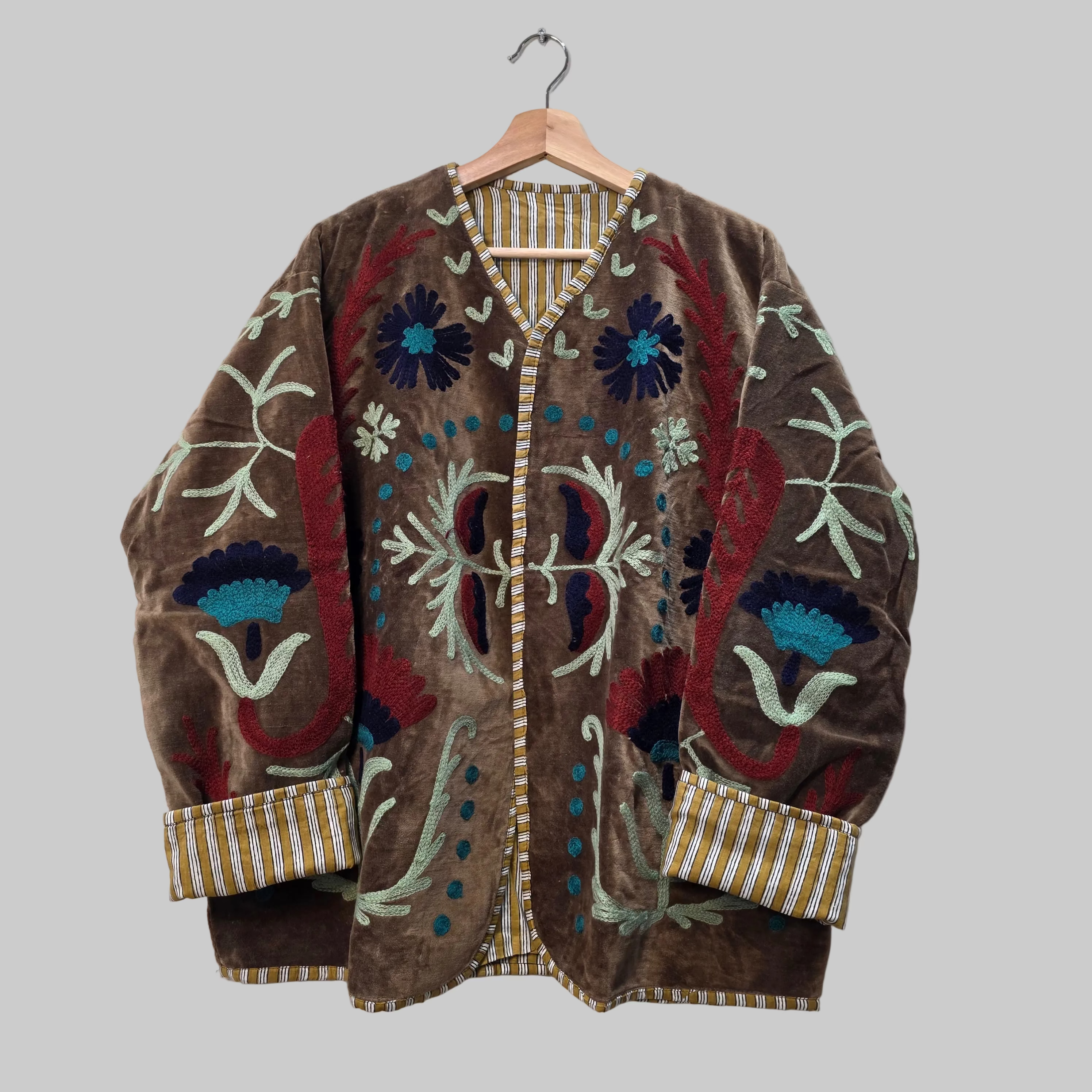 Mango Velvet Suzani jacket
