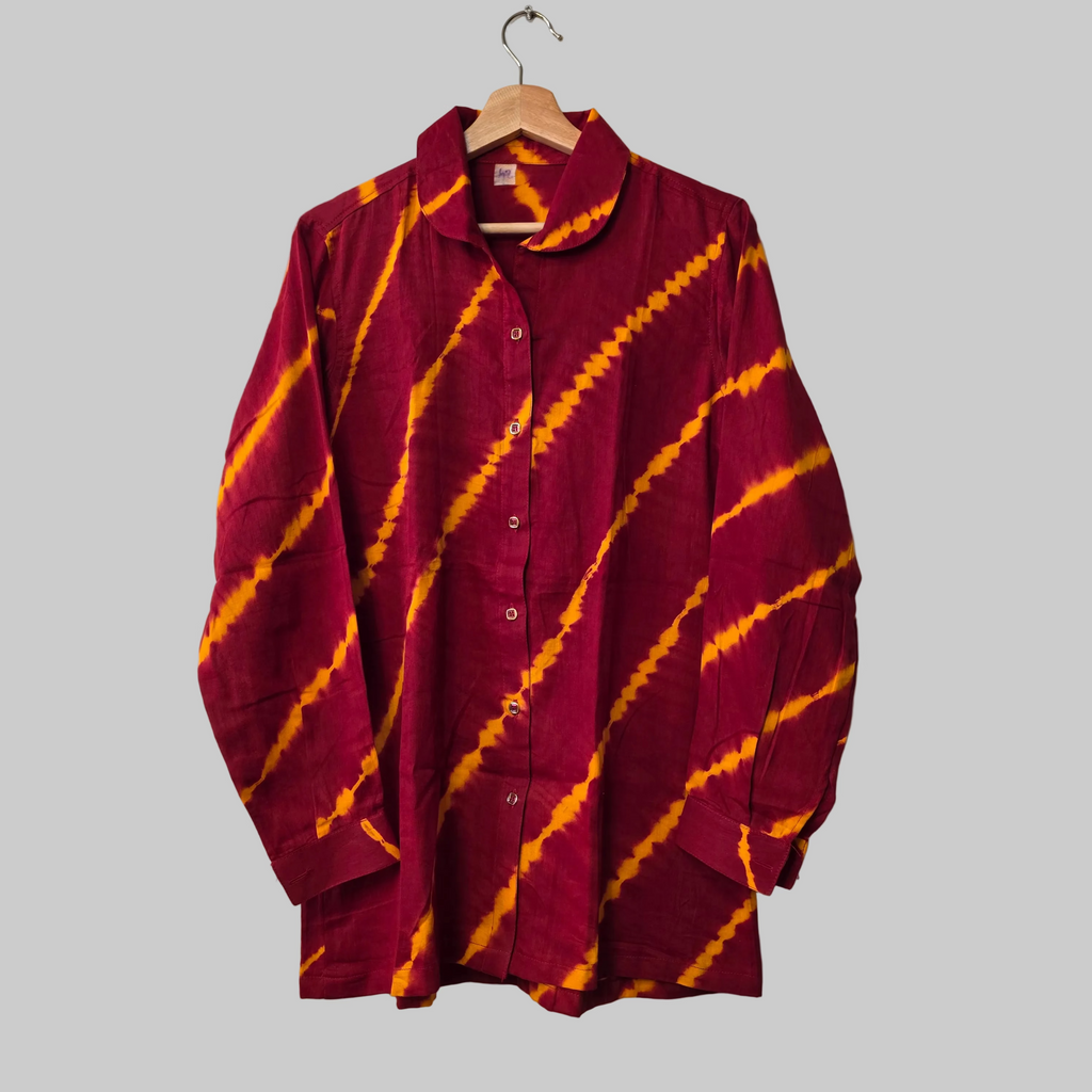 Red Lehariya(waves) Shirt