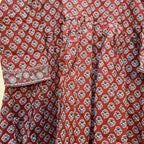 Cotton handblock(Bagru print) peplum top