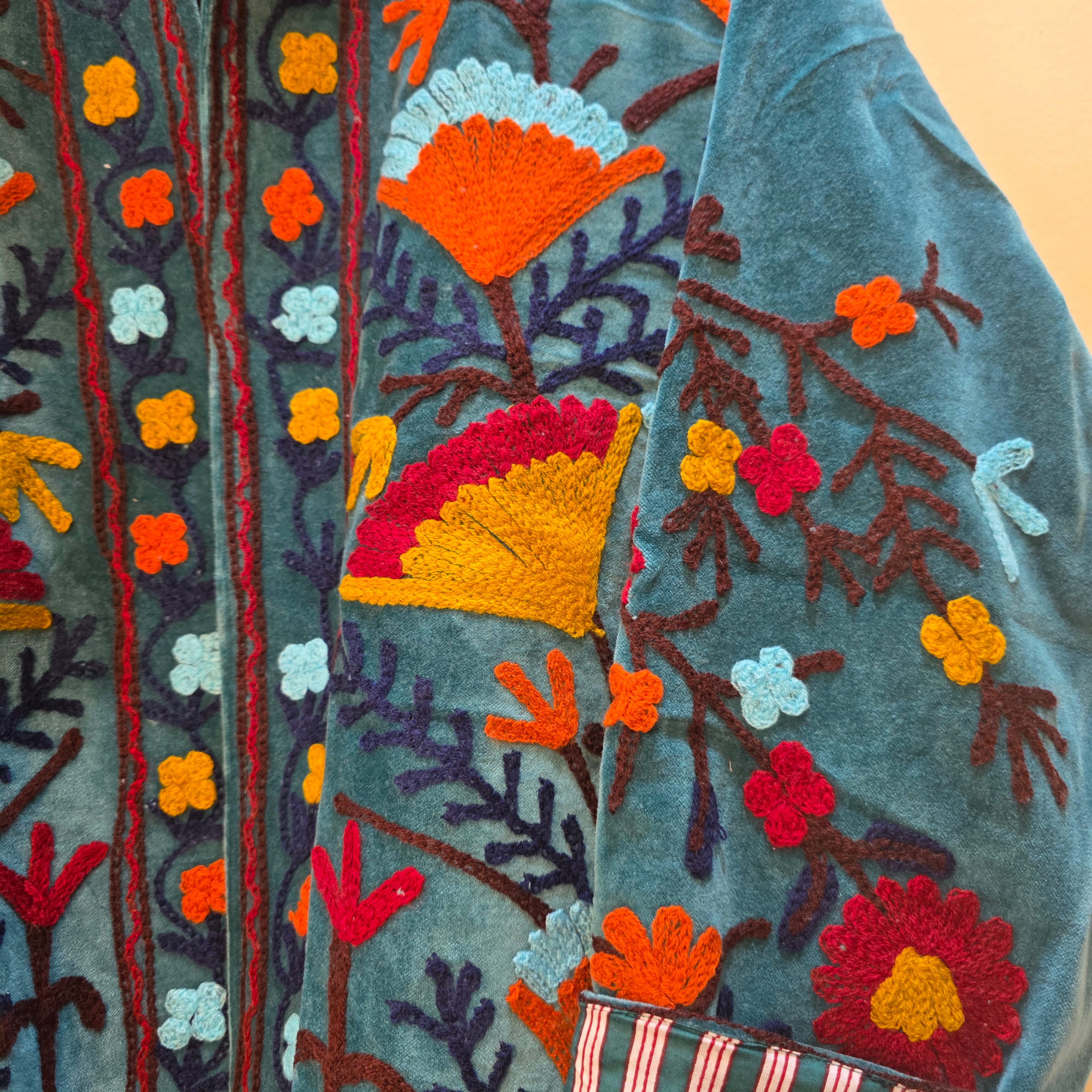 Flower Velvet Suzani jacket