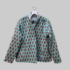 Flower thick Jute Suzani jacket
