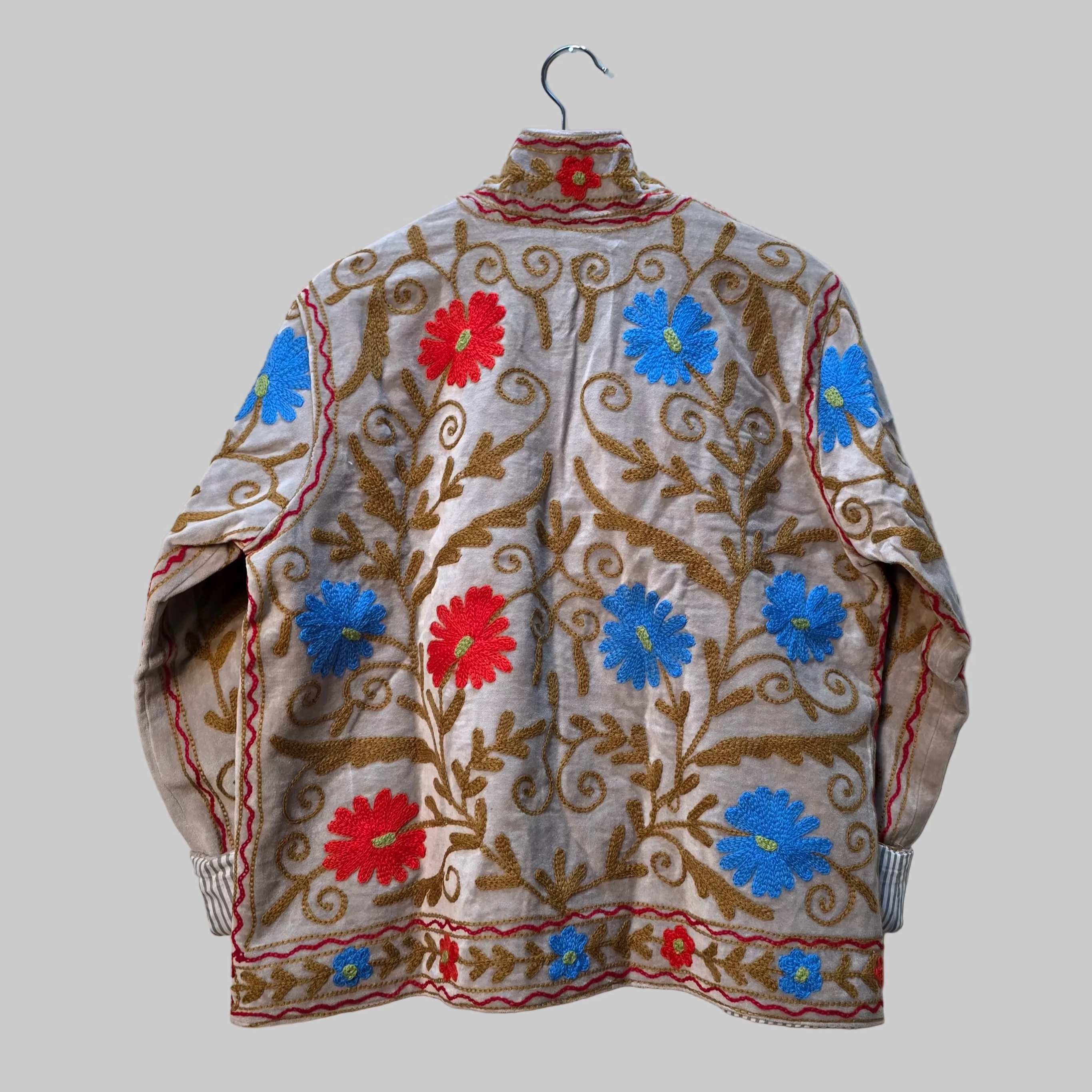 Summer Flower Velvet Suzani jacket