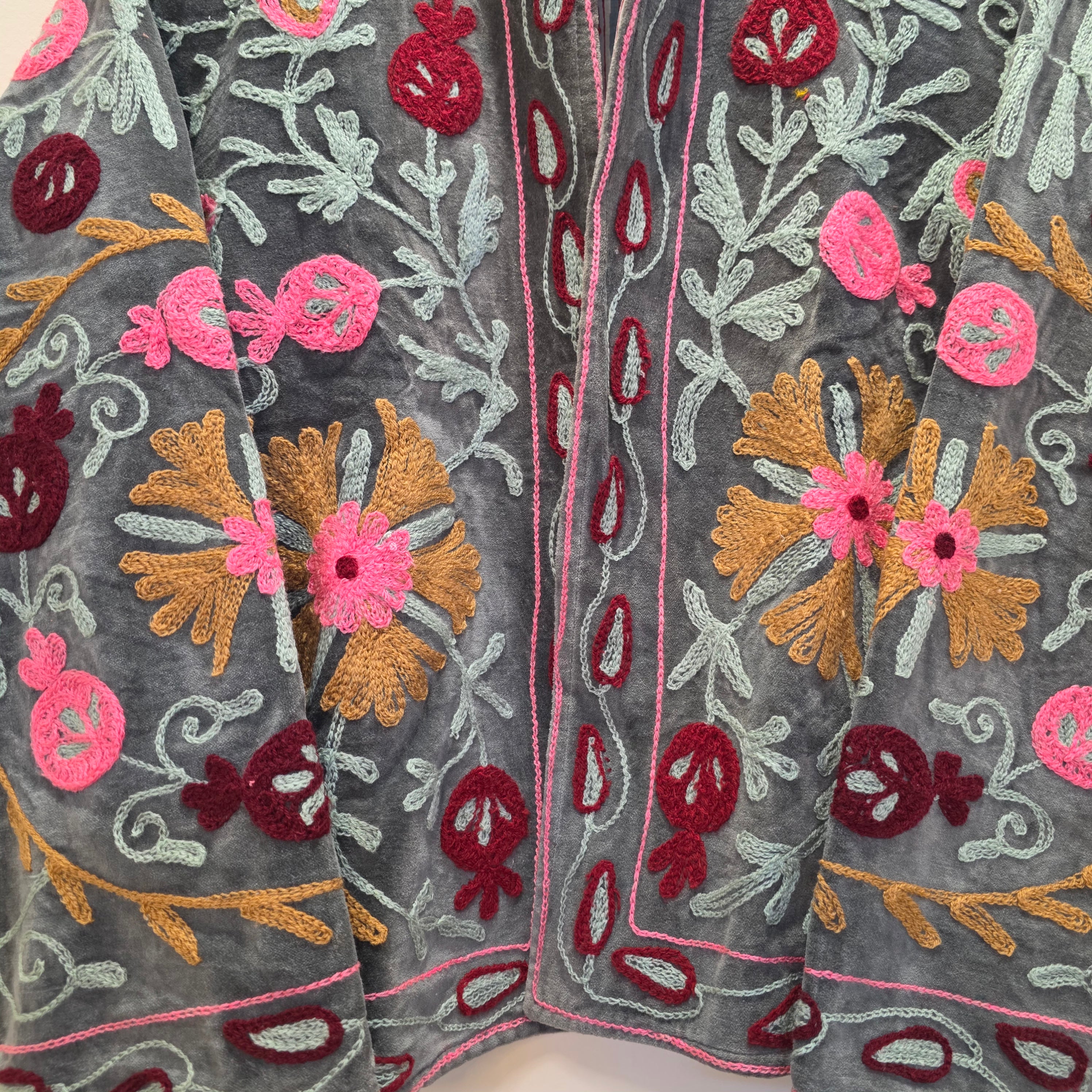 Pomegranate Velvet Suzani jacket