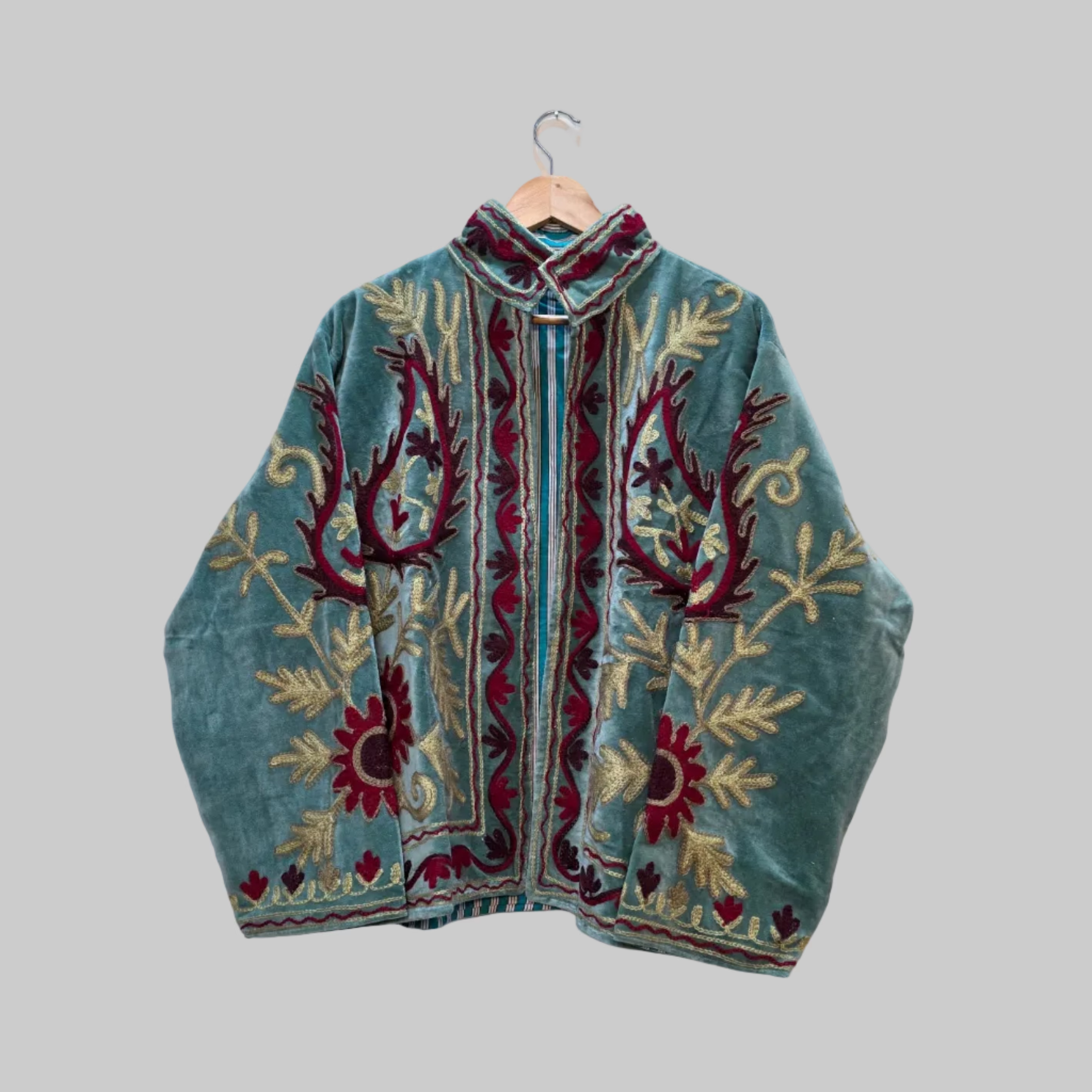 Mango Velvet Suzani jacket