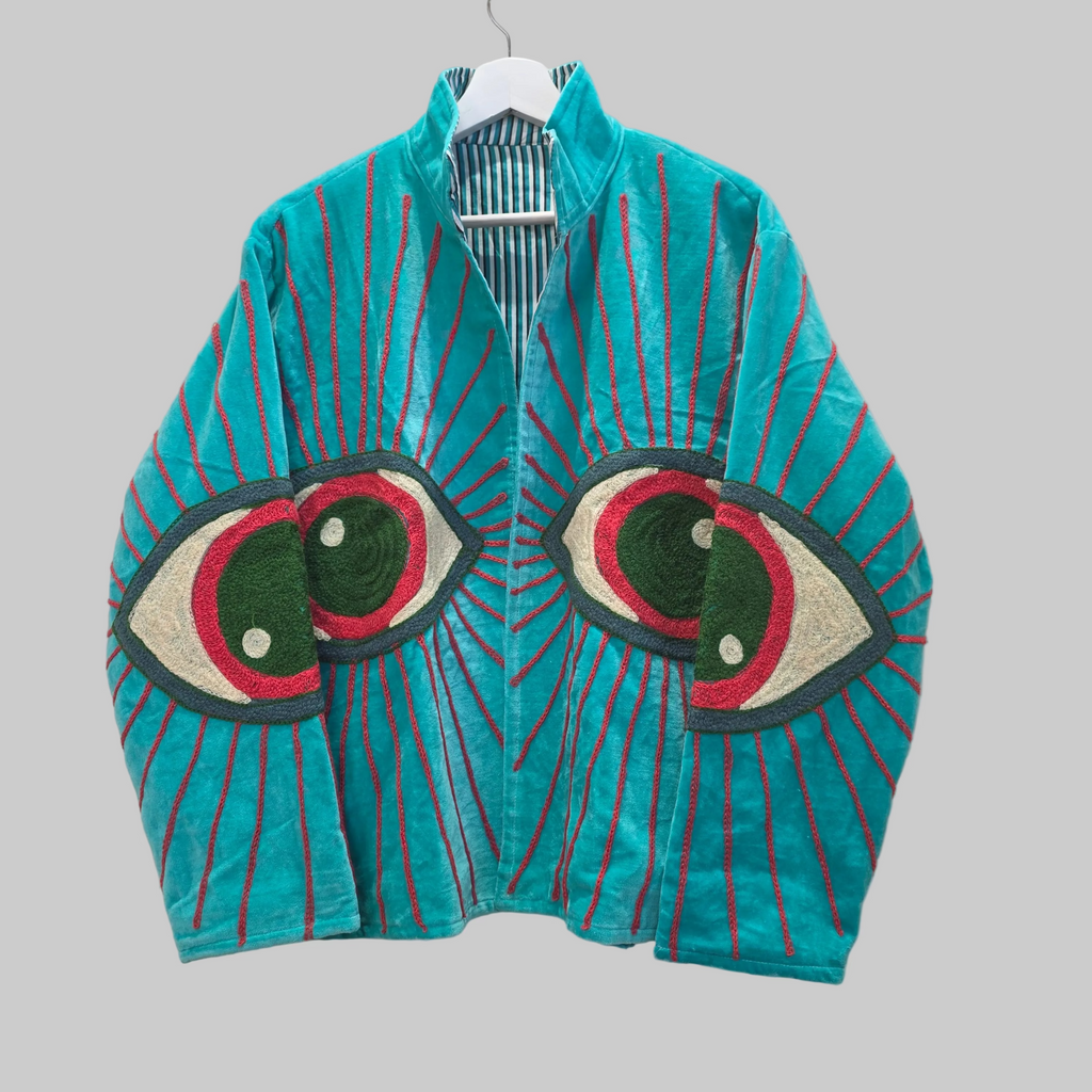 Eyes Velvet Suzani jacket