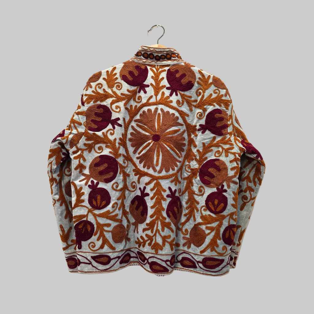 Pomegranate Velvet Suzani jacket