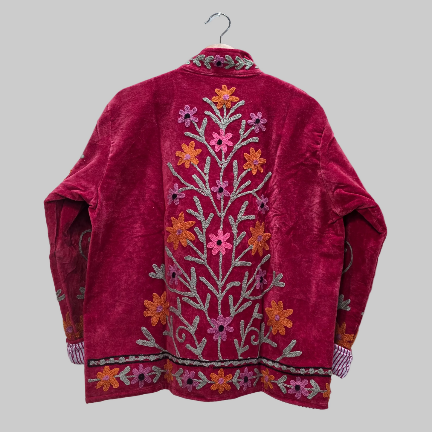 Small Flower Velvet Suzani jacket
