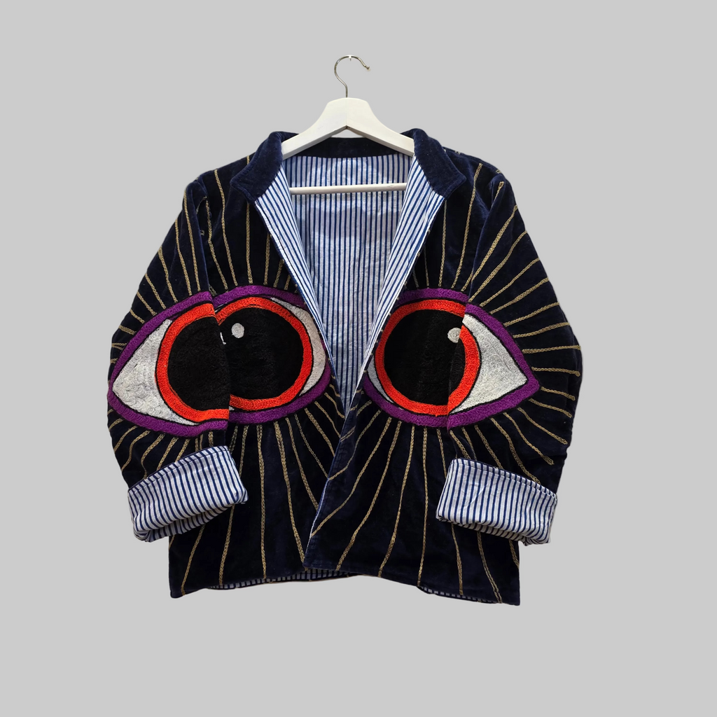 Eyes Velvet Suzani jacket
