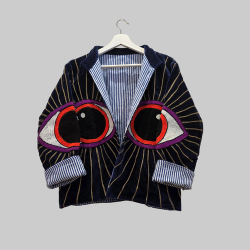 Eyes Velvet Suzani jacket