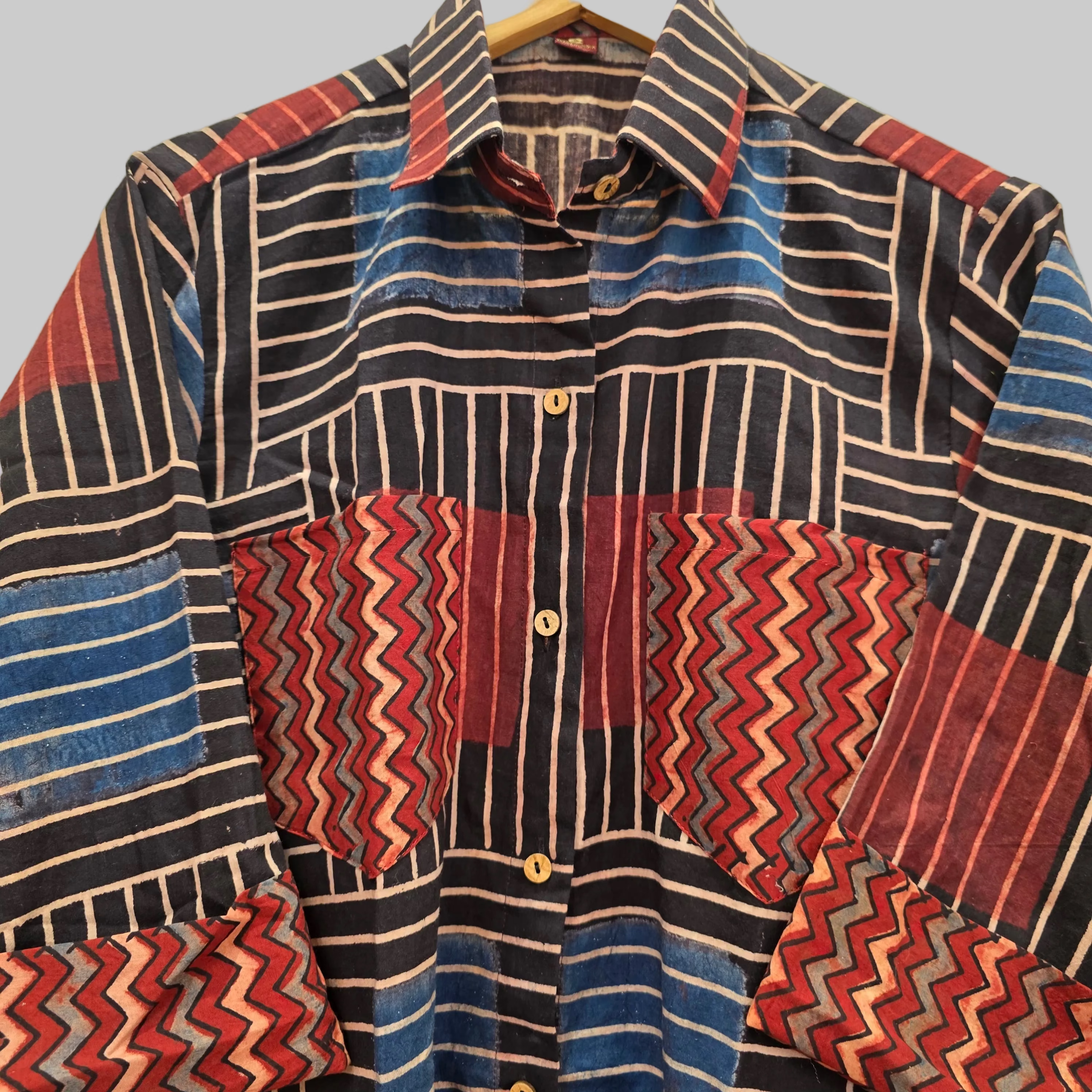 Cotton Ajrakh print shirt