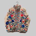 Flower Jute Suzani jacket