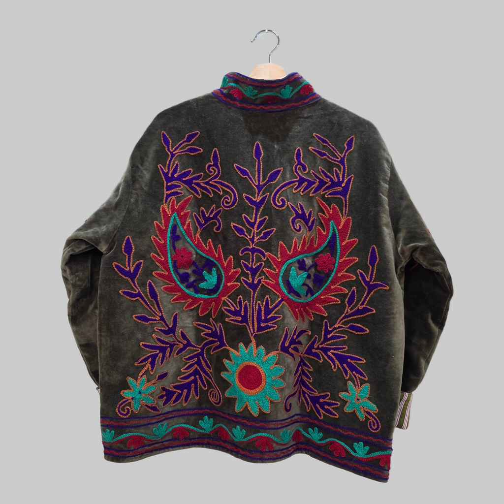 Mango Velvet Suzani jacket