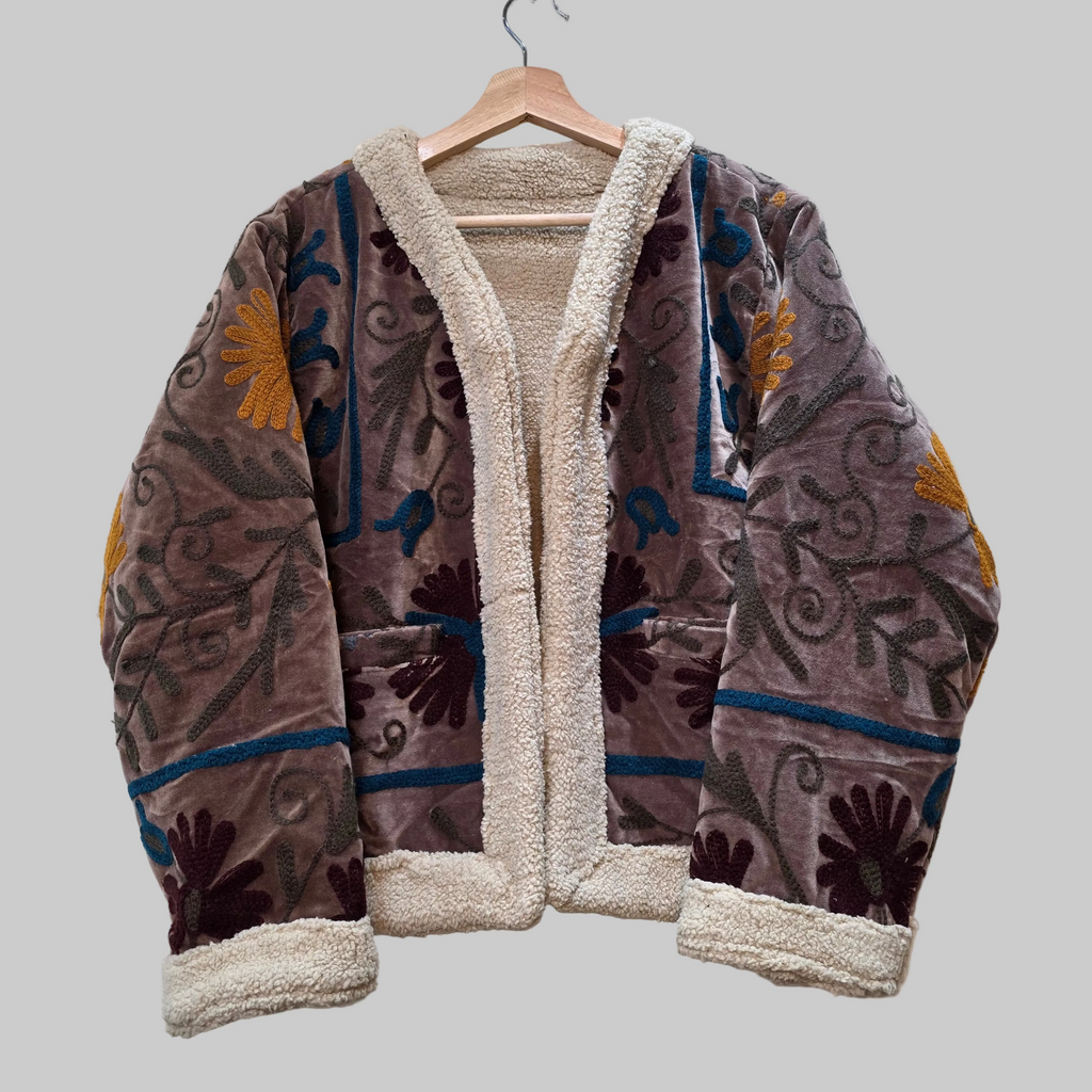 Teddy Velvet Suzani jacket