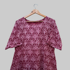 Handblock (Bagru print) Cotton frill dress