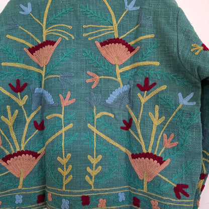 Flower Jute Suzani jacket