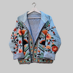 Flower Jute Suzani jacket