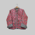 Handblock printed reversible jacket