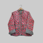 Handblock printed reversible jacket