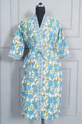 Handblock printed Bathrobe