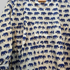 Handblock (Bagru print) Cotton Peplum dress
