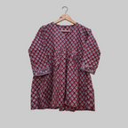 Cotton handblock(Bagru print) peplum top