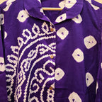 Purple half mandala blouse
