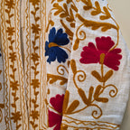 Flower Jute Suzani jacket