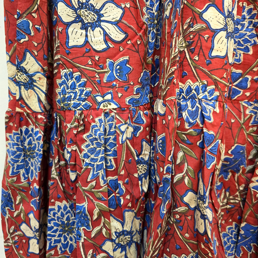 Handblock (Bagru print)Cotton Peplum dress