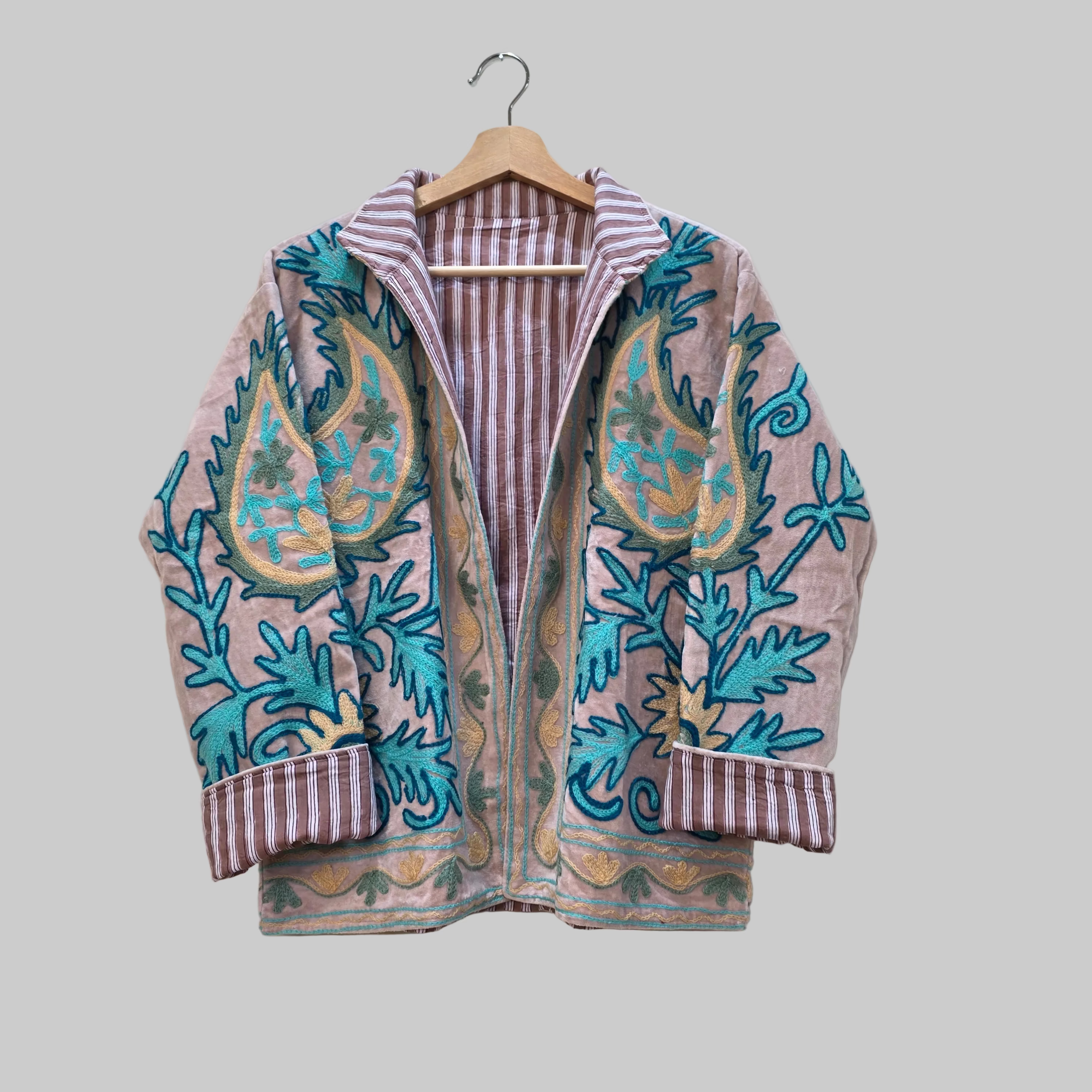 Mango Velvet Suzani jacket