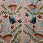 Flower thick Jute Suzani jacket