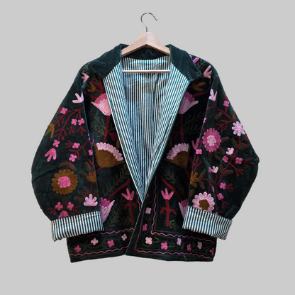 Flower Velvet Suzani jacket