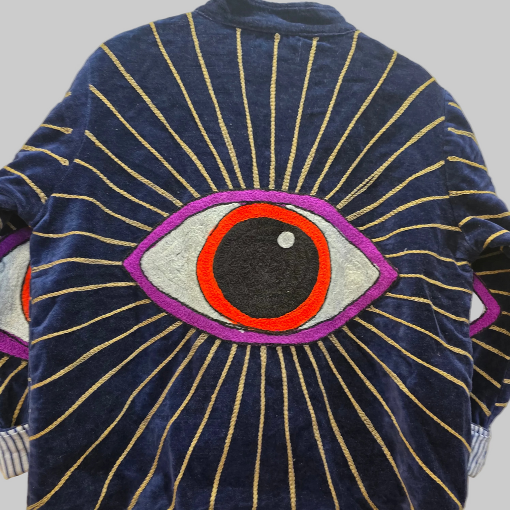 Eyes Velvet Suzani jacket