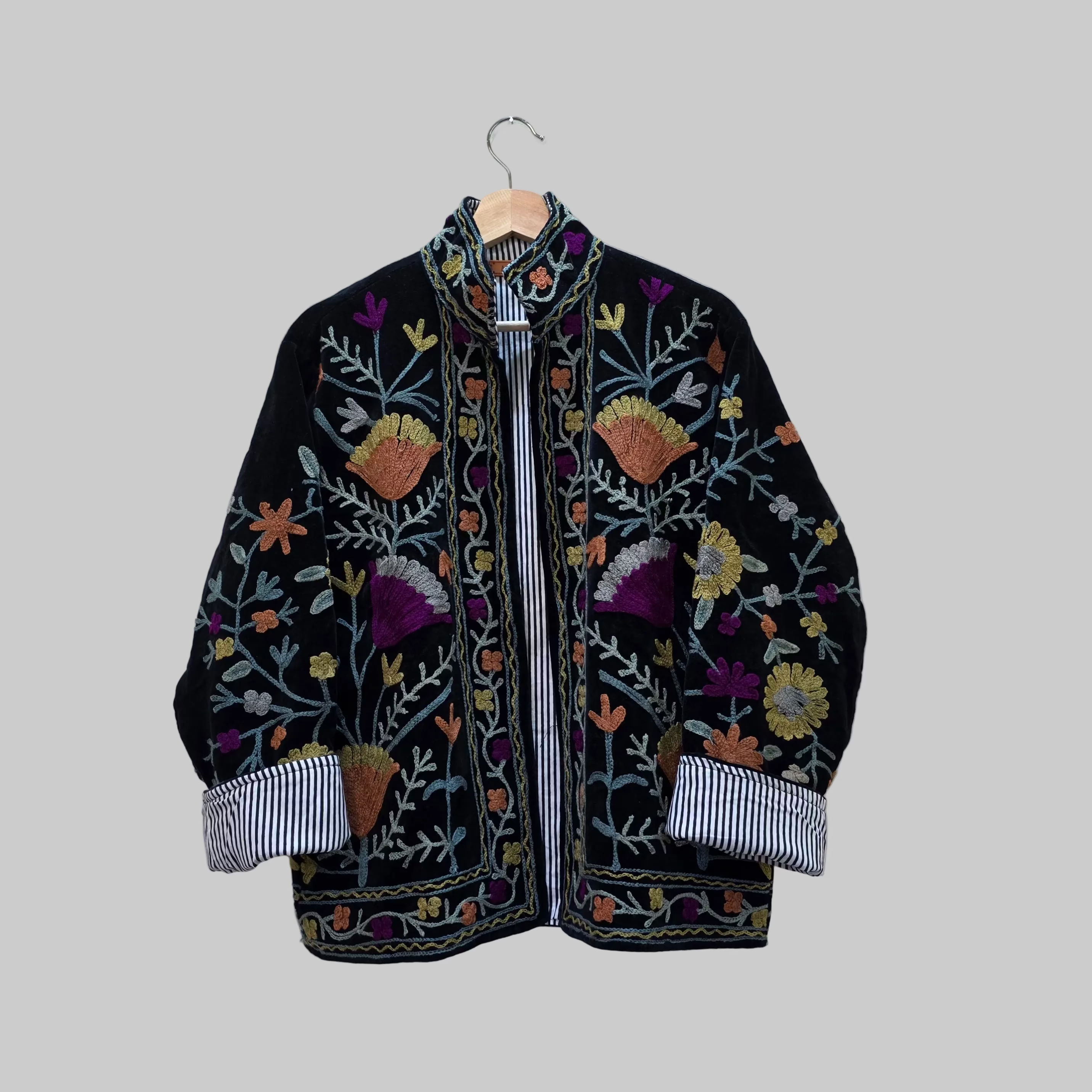 Flower Velvet Suzani jacket